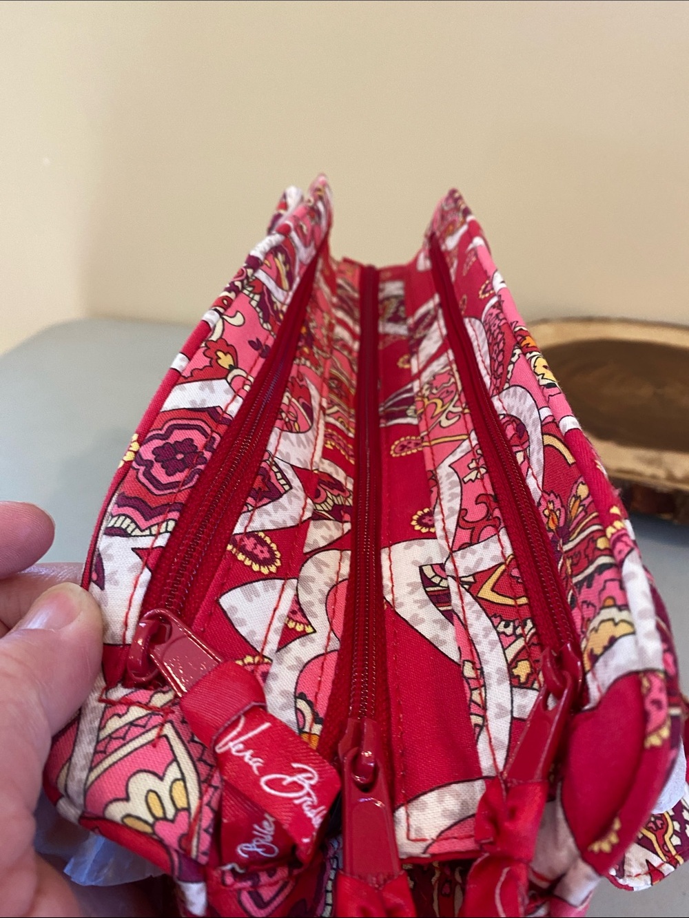 Vera Bradley Pink Paisley Quilted Tote Bag - Picture 5 of 8